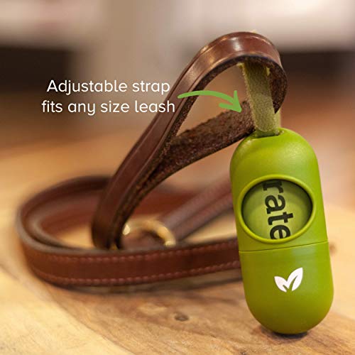 Earth Rated Dog Poop Bags Dispenser, Dog Poop Bag Holder Includes 1 Roll of 15 Lavender-scented Poop Bags