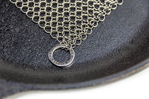 The Ringer - The Original Stainless Steel Cast Iron Cleaner, Patented XL 8x6 Inch Design