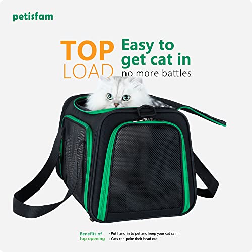 petisfam Pet Carrier for Medium Cats and Small Dogs. Easy to get cat in and Escape Proof