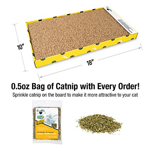 Cosmic OurPets Far and Wide Cat Scratcher Cat Toys (Cat Toys for Indoor Cats, Catnip Toys, Cat Gifts & Cat Toys Interactive) [Includes Cosmic Catnip-100% Premium North-American Grown]