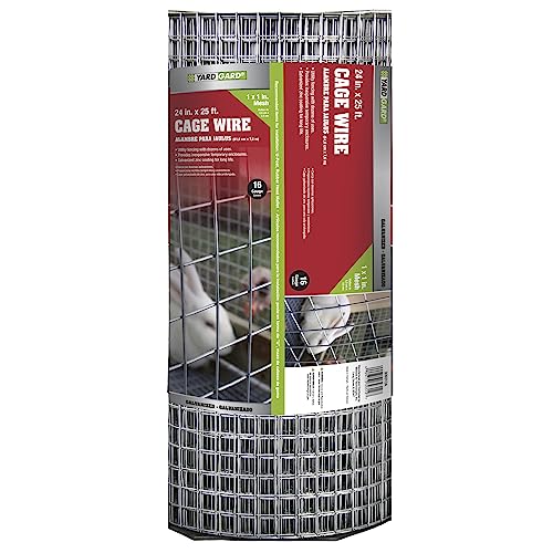 YARDGARD 309312A 24 inch by 25 Foot 16 Gauge 1 inch by 1 inch mesh Galvanized Welded Wire