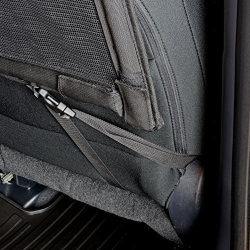 Bushwhacker - Deluxe Dog Barrier 56" Wide - Ideal for Trucks, Large SUVs, Full Sized Sedans - Pet Restraint Car Backseat Divider Vehicle Gate Cargo Area Travel Trunk Mesh Net Screen Barricade