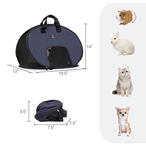 A4Pet Super Lightweight Collapsible Cat Carrier for Travel, 19 x 15 x 13 Inches