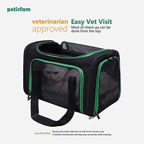petisfam Pet Carrier for Medium Cats and Small Dogs. Easy to get cat in and Escape Proof