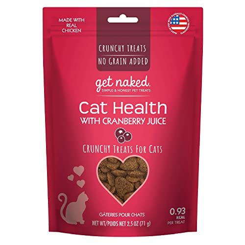 Get Naked Urinary Health Crunchy Treats For Cats, Cranberries, (1 Pouch), 2.5 Oz