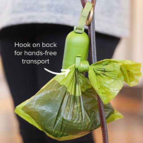 Earth Rated Dog Poop Bags Dispenser, Dog Poop Bag Holder Includes 1 Roll of 15 Lavender-scented Poop Bags