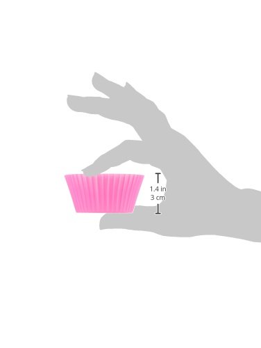 AmazonBasics Reusable, Silicone, Non-Stick Baking Cups Liners - Pack of 12