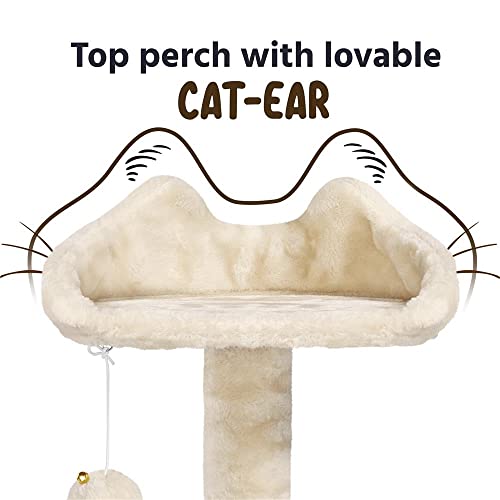 Yaheetech 51in Cat Tree Tower Condo Furniture Scratch Post for Kittens Pet House Play