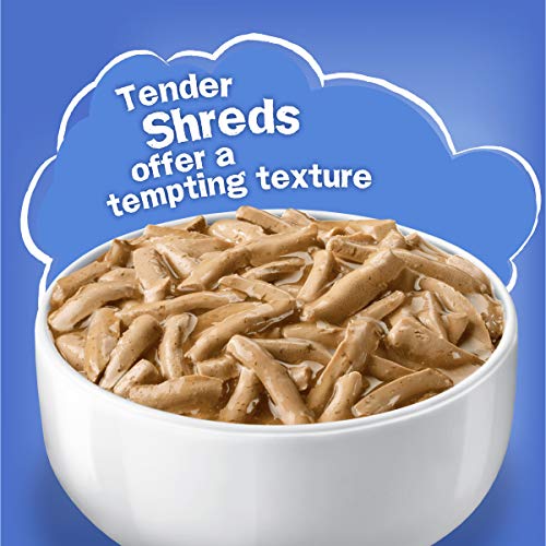 Purina Friskies Gravy Wet Cat Food Variety Pack, Shreds Beef, Chicken and Turkey & Cheese Dinner - (24) 5.5 oz. Cans