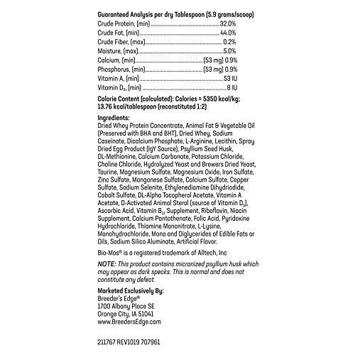 Revival Animal Health Breeder's Edge Foster Care Feline- Powdered Milk Replacer- for Kittens & Cats- 4.5 Lb