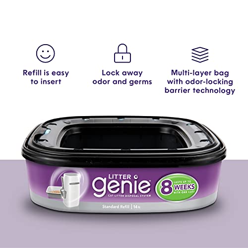 Litter Genie Standard Cat Litter Disposal System Refills (Pack of 3)
