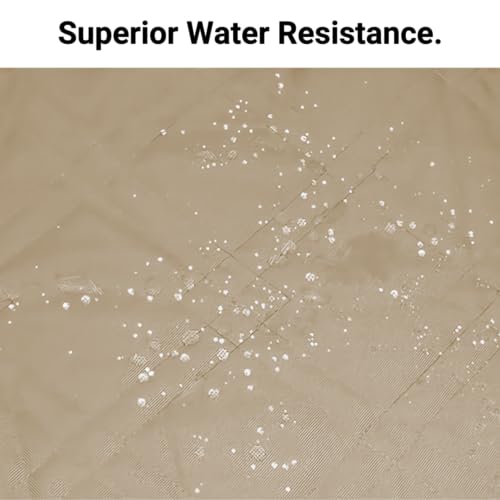 Formosa Covers Quilted and Padded Dog Pet Car Seat Cover with Comforting Fabric and Non-Slip Backing Best for Car Truck and SUV - Travel with Your Pet Mess Free - Universal Fit 56" Wx94 L, Taupe