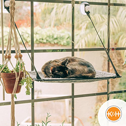 K&H Pet Products EZ Mount Window Kitty Sill Gray 12" x 23"