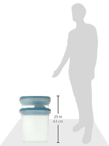 IRIS USA, Inc. 3- Piece Airtight Pet Food Storage Container Combo, Blue Moon