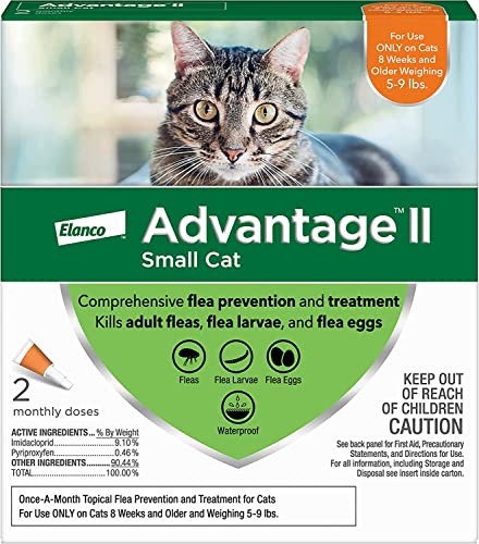 Advantage II for Small Cats (5 - 9 lbs, 2 Months Supply)