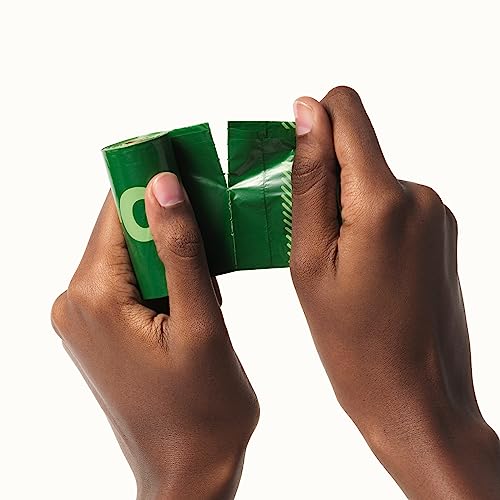 Earth Rated Dog Poop Bags, 270 Extra Thick and Strong Poop Bags for Dogs, Guaranteed Leak-proof, Unscented, 18 Rolls, 15 Doggy Bags Per Roll, Each Dog Poop Bag Measures 9 x 13 Inches