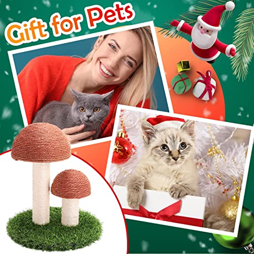 GiftParty Cat Scratching Post - 15x12 Inch Durable Sisal Scratcher Cat Furniture Toy for Kitty