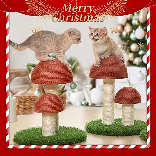 GiftParty Cat Scratching Post - 15x12 Inch Durable Sisal Scratcher Cat Furniture Toy for Kitty