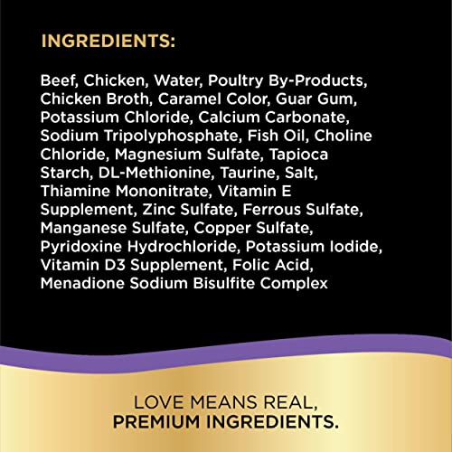SHEBA PERFECT PORTIONS Soft Wet Cat Food Paté in Natural Juices Tender Beef Entrée, (24) 2.6 oz. Easy Peel Twin-Pack Trays