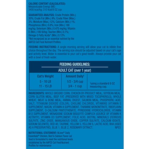 9Lives 28 Lb Daily Essentials Dry Cat Food, Large