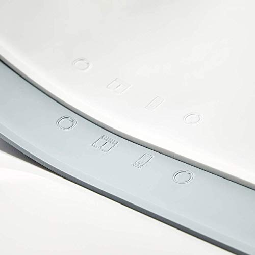 PETKIT Pet Food Feeding Mat, Silicone Dog Cat Placemat FDA Approved, Waterproof Spill Proof Non Slip Dog Food Mat, Collapsible Portable Dog mats for Food and Water, 18.1 x13.4, Grey