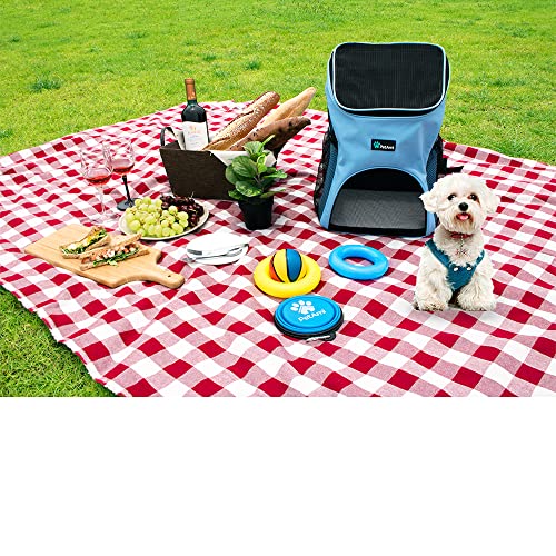 PetAmi Premium Pet Carrier Backpack for Small Cats and Dogs | Ventilated Design, Safety Strap, Buckle Support | Designed for Travel, Hiking & Outdoor Use (Gray)