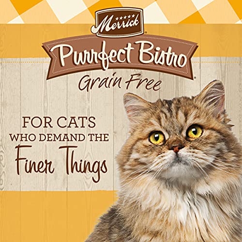 Merrick Purrfect Bistro Grain Free Real Chicken Adult Dry Cat Food, 4 Lbs.