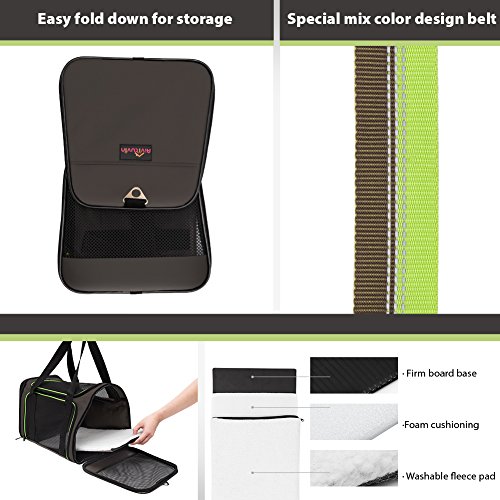 Soft-Sided Pet Travel Carrier, Airline Approved Dog Cat Carrier for Medium Puppy and Cats