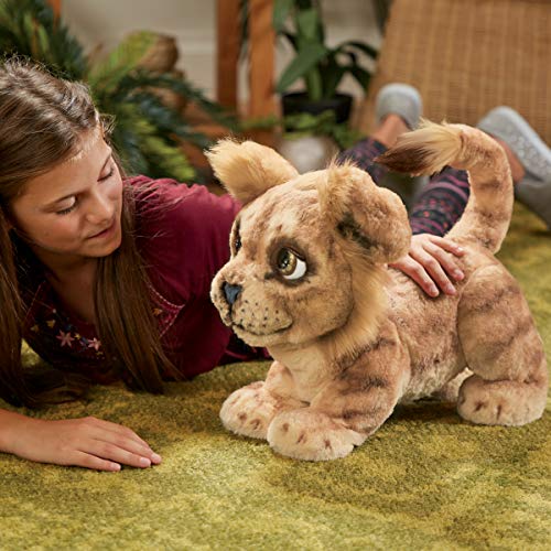 Hasbro Disney The Lion King Mighty Roar Simba Interactive Plush Toy, Brought to Life by Furreal, 100+ Sound &-Motion Combinations, Ages 4 & Up