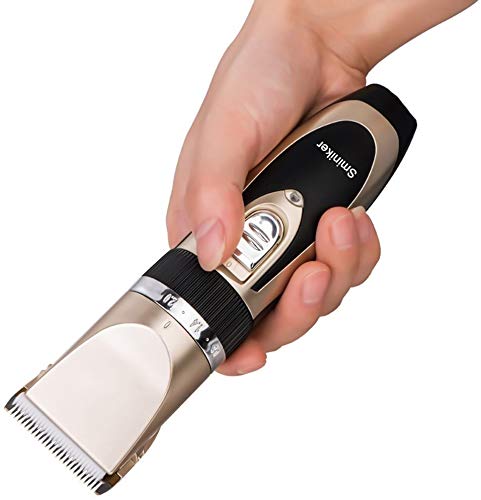 Sminiker Professional Rechargeable Cordless Dogs Cats Horse Grooming Clippers - Professional Pet Hair Clippers with Comb Guides for Dogs Cats Horses and Other House Animals Pet Grooming Kit