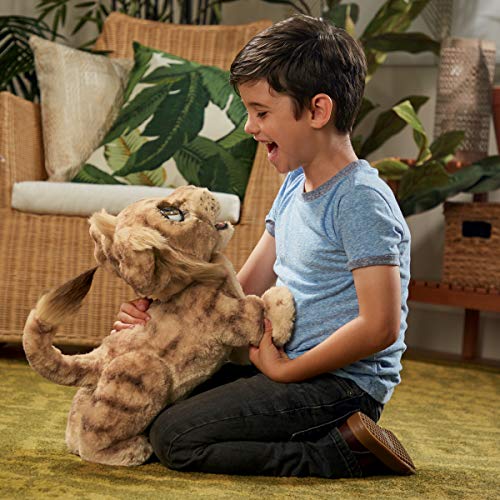 Hasbro Disney The Lion King Mighty Roar Simba Interactive Plush Toy, Brought to Life by Furreal, 100+ Sound &-Motion Combinations, Ages 4 & Up