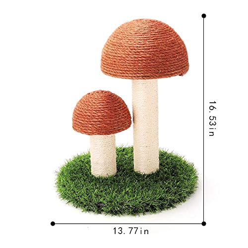 GiftParty Cat Scratching Post - 15x12 Inch Durable Sisal Scratcher Cat Furniture Toy for Kitty