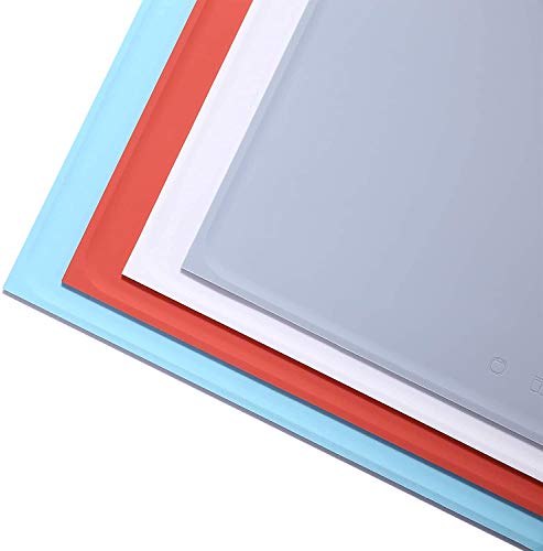 PETKIT Pet Food Feeding Mat, Silicone Dog Cat Placemat FDA Approved, Waterproof Spill Proof Non Slip Dog Food Mat, Collapsible Portable Dog mats for Food and Water, 18.1 x13.4, Grey