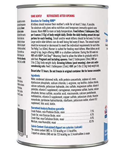 PetAg KMR Liquid Replacer for Kittens & Cats, 11oz Can, Whites & Tans (99509-1)