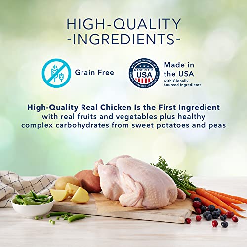 Blue Buffalo Freedom Grain Free Natural Indoor Kitten Dry Cat Food, Chicken 5-lb.