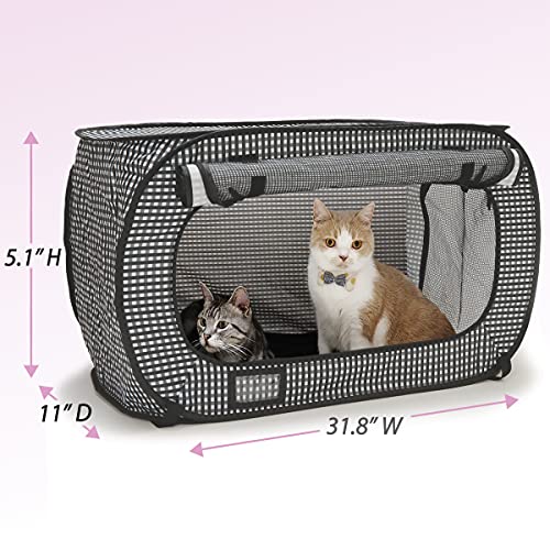 Necoichi Portable Stress Free Cat Cage Always Ready to go!