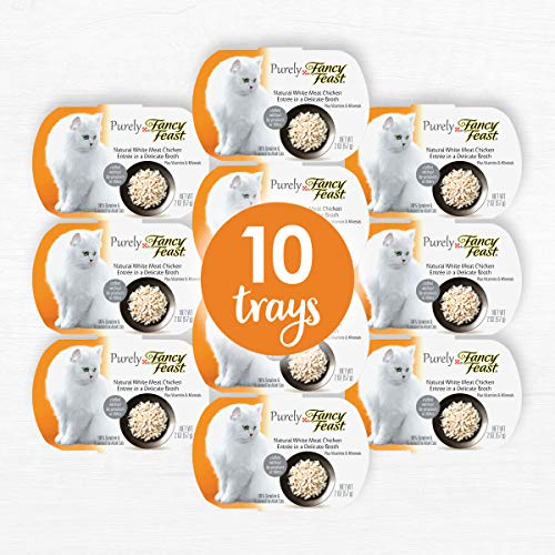 Purina Fancy Feast Purely Natural White Meat Chicken Entree Adult Wet Cat Food - (10) 2 oz. Trays