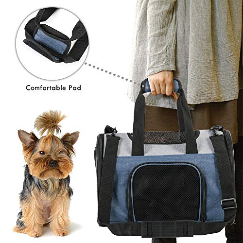 JESPET Soft Pet Carrier for Travel, Portable & Lightweight Carrier Bag for Cat, Dog, Puppy, Small Animals