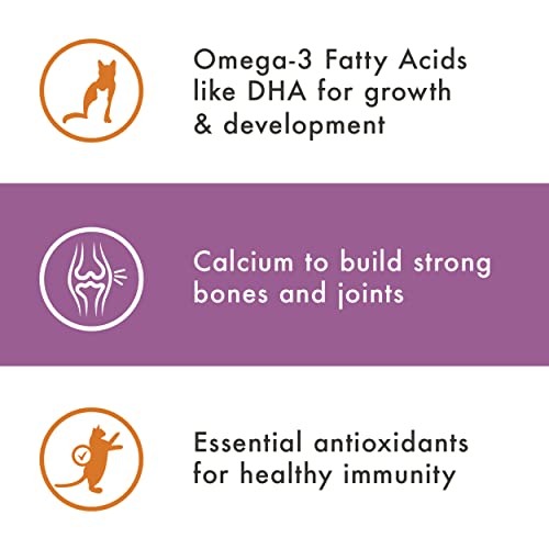 NUTRO WHOLESOME ESSENTIALS Kitten Natural Dry Cat Food for Early Development Farm-Raised Chicken & Brown Rice Recipe, 3 lb. Bag