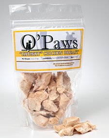 Freeze-Dried/Dehydrated Chicken Breast Chunk Treats for Cats & Dogs by O'Paws/Oma's Pride - 4 oz