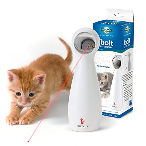 PetSafe Bolt - Automatic, Interactive Laser Cat Toy - Adjustable Laser with Random Patterns - 2 Play Modes