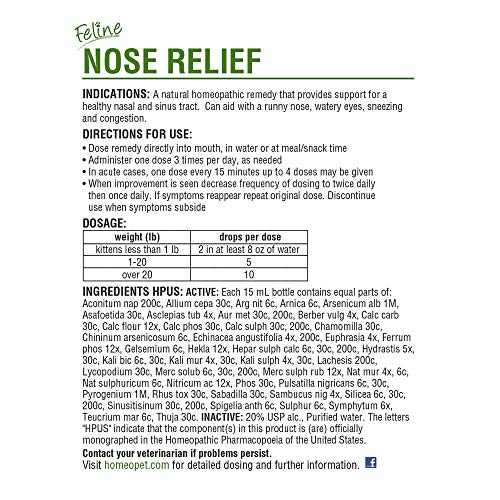HomeoPet Feline Nose Relief