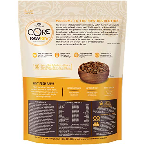 Wellness CORE Rawrev Indoor Deboned Chicken, Turkey Meal & Chicken Meal Recipe, 4.5 lb Bag