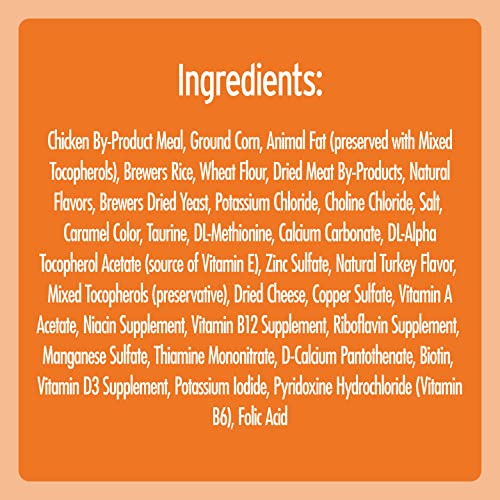 TEMPTATIONS Classic Crunchy and Soft Cat Treats Tantalizing Turkey Flavor, 6.3 oz. Pouch, Pack of 10