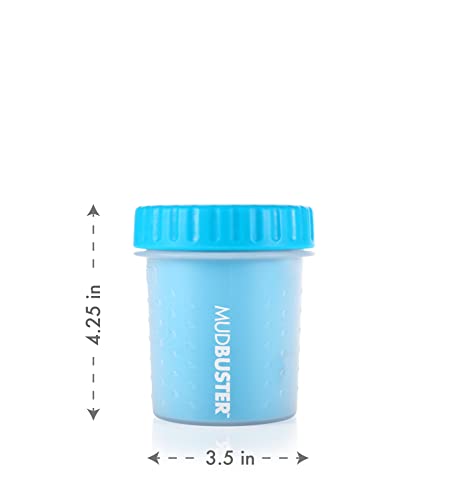 Dexas MudBuster Portable Dog Paw Cleaner, Small, Blue
