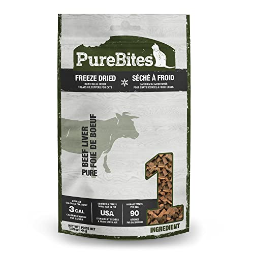 PureBites Beef Liver for Cats, 1.55oz / 44g - Value Size