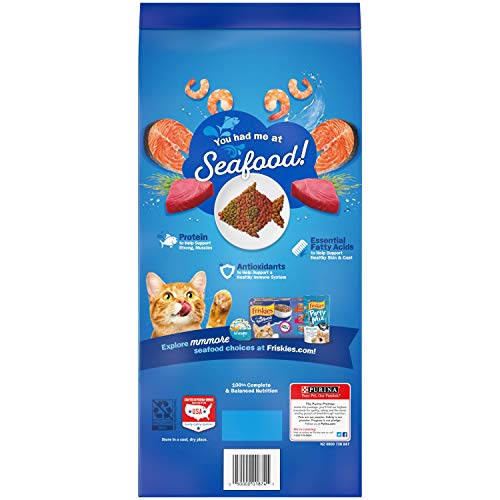Purina Friskies Dry Cat Food, Seafood Sensations - 6.3 lb. Bag