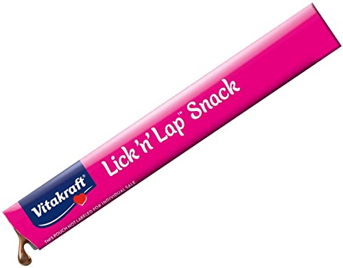 Vitakraft Lick 'n' Lap Chicken Flavor Creamy Treats for Cats, Low Calorie, Grab-n-Go Squeeze Tube Treats or Saucy Food Topping, 5 Pack, Model:051233359670