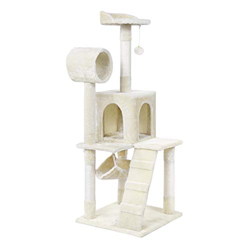 YAHEETECH Cat Tree House Condo Perch Pet Tower for Cats & Kittens