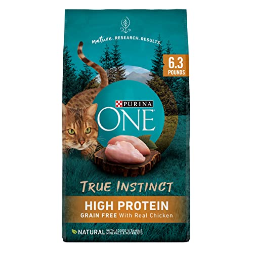 Purina ONE Natural, Grain Free Dry Cat Food, True Instinct Grain Free With Real Chicken - 6.3 lb. Bag
